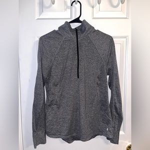 Grey long sleeve athletic top, size small